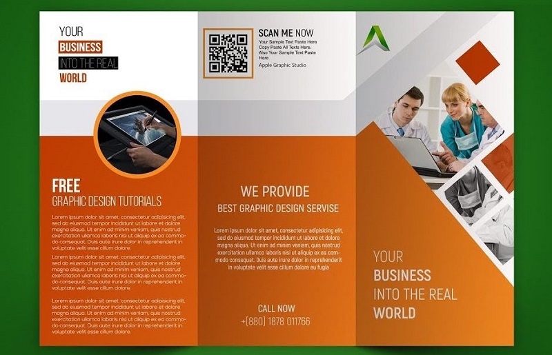 Mẫu thiết kế brochure đẹp của công ty HVH