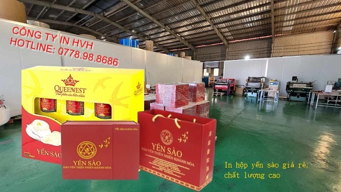in hộp yến sào - Công ty in HVH Printing