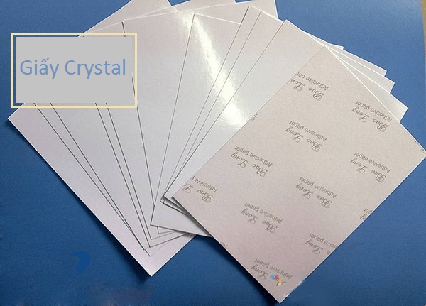 Giấy Crystal dùng in Brochure