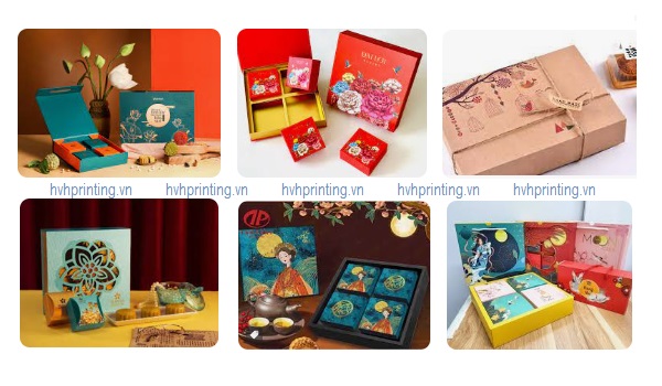 Thiết kế bao bì bánh trung thu theo chất liệu giấy