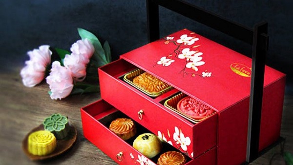 Mẫu hộp bánh trung thu đa tầng