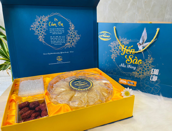 hộp giấy đựng yến sào cao cấp