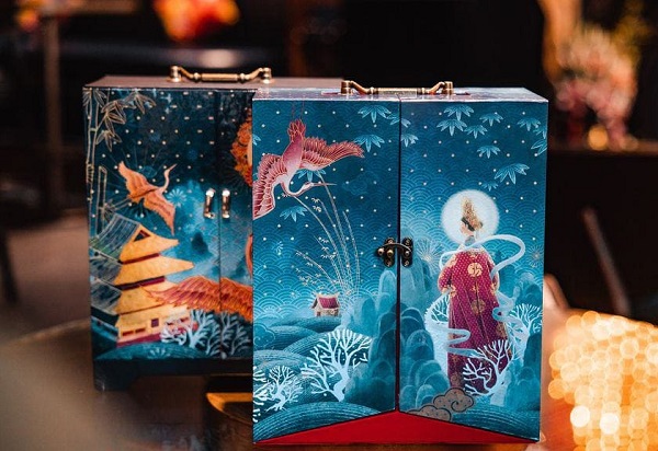 Mẫu hộp bánh trung thu đẹp hình tủ áo