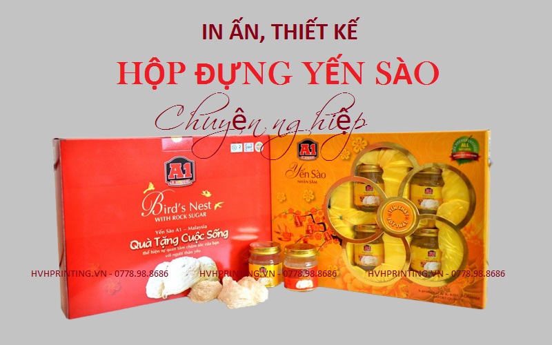 Thiết kế hộp yến sào chuyên nghiệp, mẫu in đẹp nhất