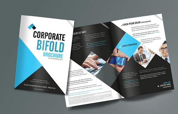 brochure với độ hoàn thiện cao