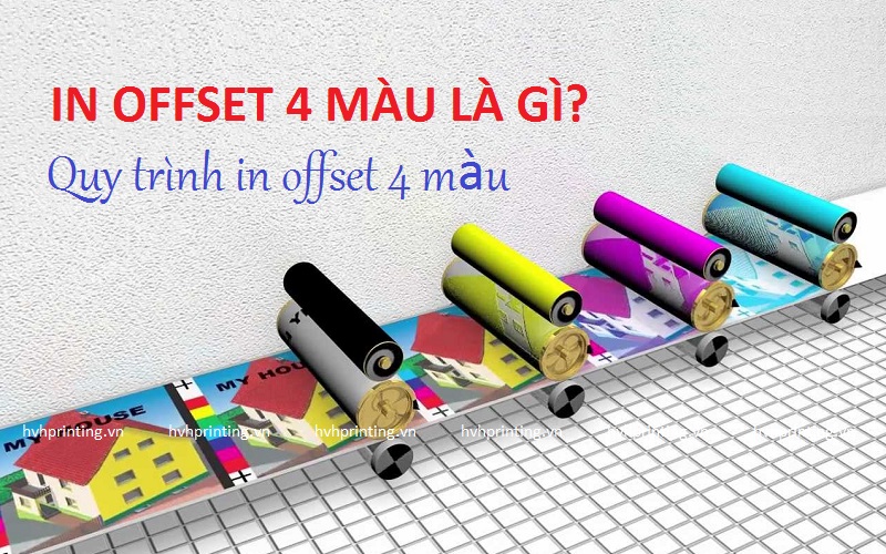 In offset 4 màu là gì? Quy trình in offset 4 màu CMYK