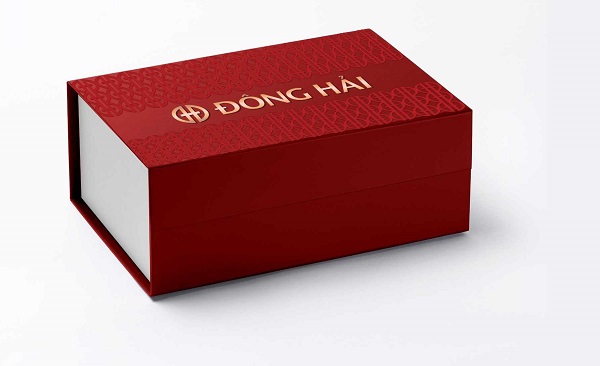 Hộp cứng âm dương ép kim logo cao cấp